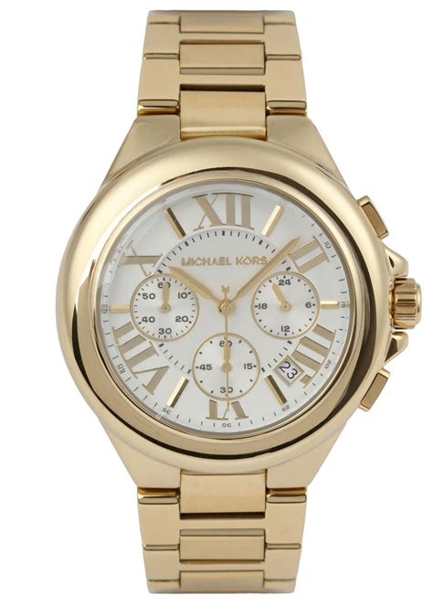 coloured metal watches michael kors|michael kors chronograph gold.